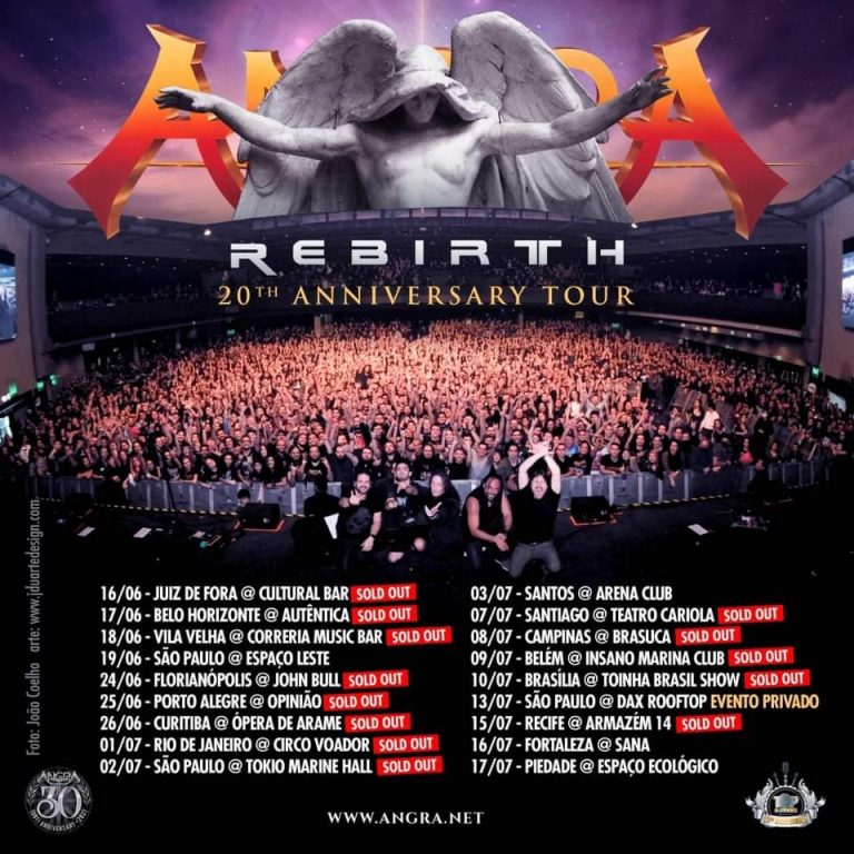 Angra Shows sold out na turnê de comemoração a “Rebirth” são marca