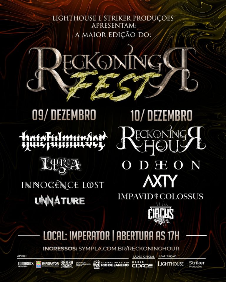 Reckoning Fest traz 9 bandas para o Rio de Janeiro Headbangers News